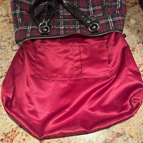Coach Poppy Large Tartan Plaid Satchel with Matching Wristlet - Picture 15 of 16